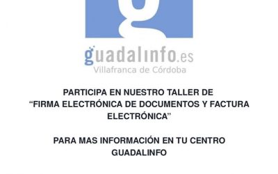Taller de «Firma Electrónica de Documentos y Factura Electrónica»