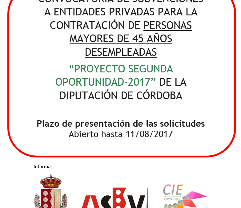 Convocatoria subvenciones a entidades privadas. Ampliado plazo hasta 28 agosto.