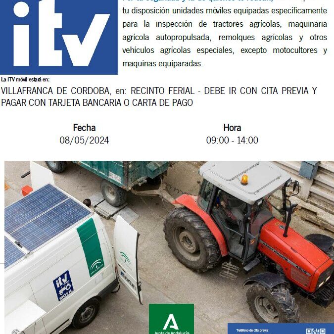 ITV Vehículos Agrícolas 08/05/2024